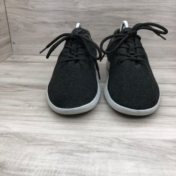 Allbirds Sneakers Mens 9 Black Merino Wool Runners Lace Up Shoes main image 6